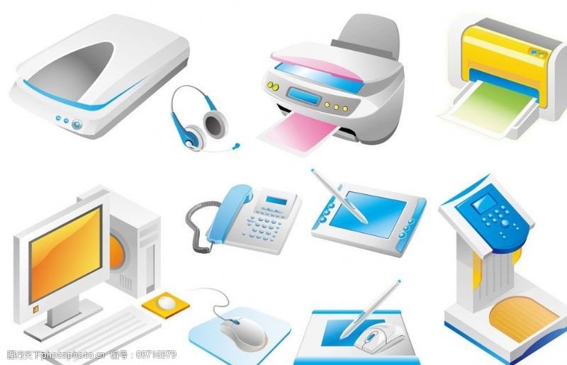 精选办公用电子产品图片素材 提升工作效率与专业形象